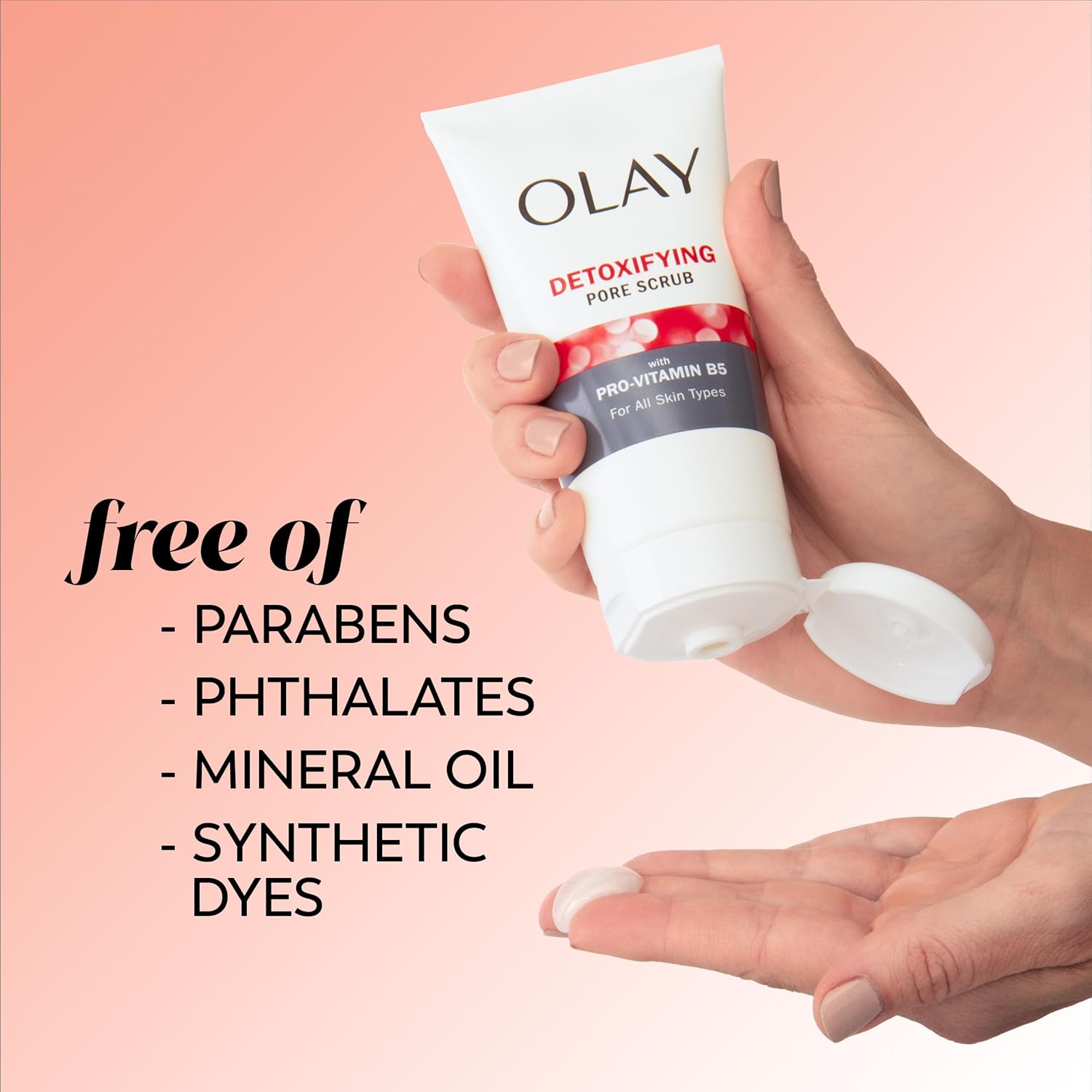 Facial Cleanser by Olay Regenerist, Detoxifying Pore Scrub & Exfoliator, 5 Oz (Pack of 3) - Image 4