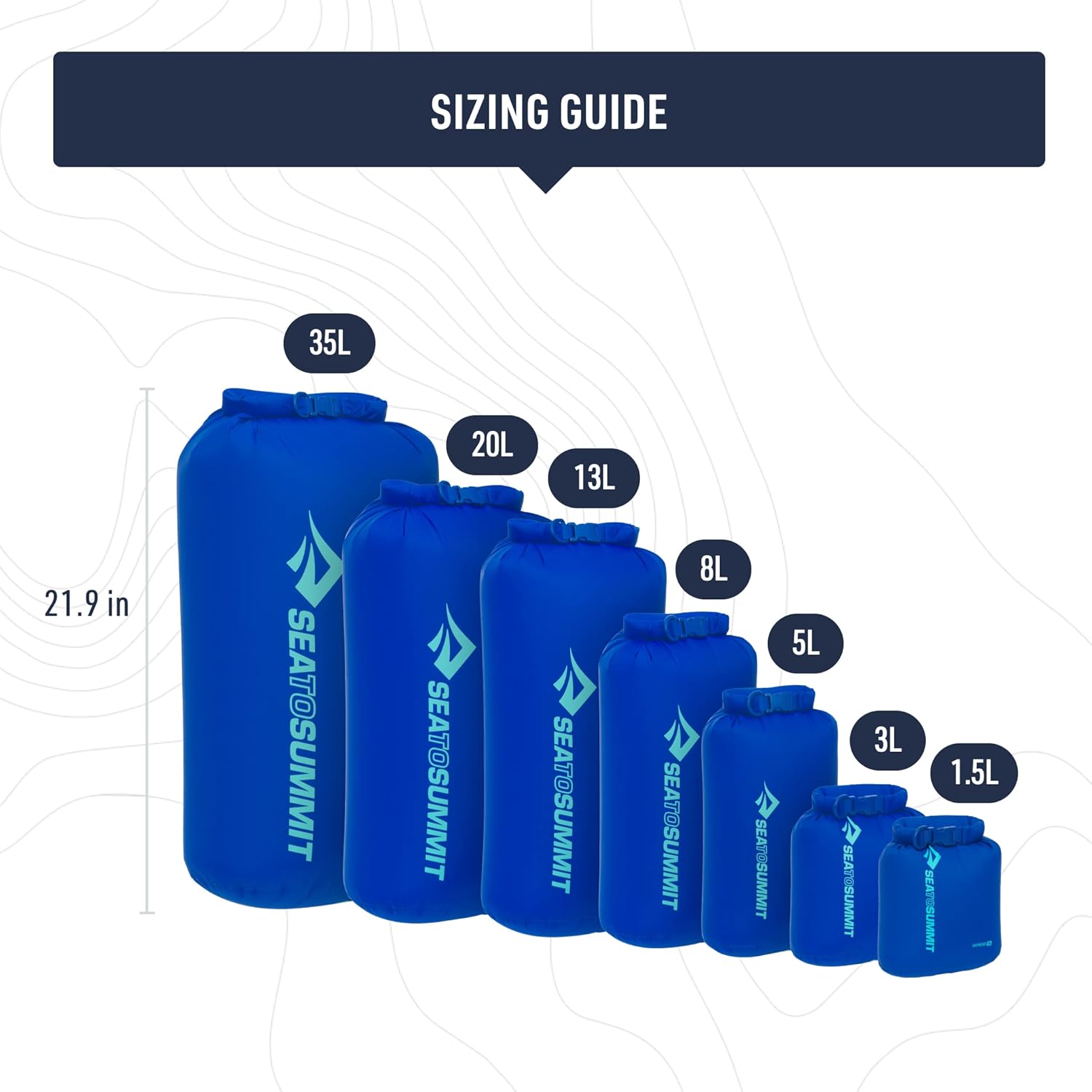 Sea to Summit Lightweight Dry Bag, Multi-Purpose Dry Storage - Image 2