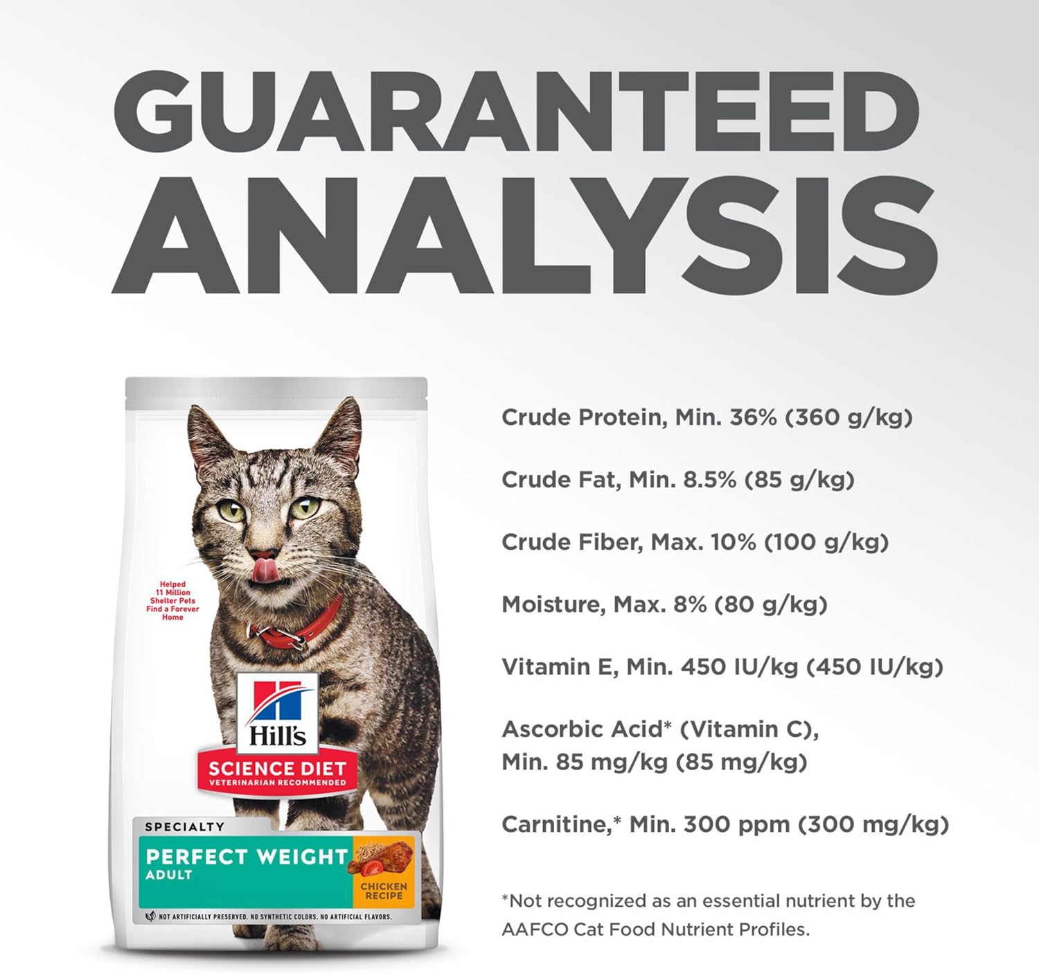 Hill's Science Diet Perfect Weight, Adult 1-6, Weight Management Support, Dry Cat Food, Chicken Recipe, 7 lb Bag - Image 11