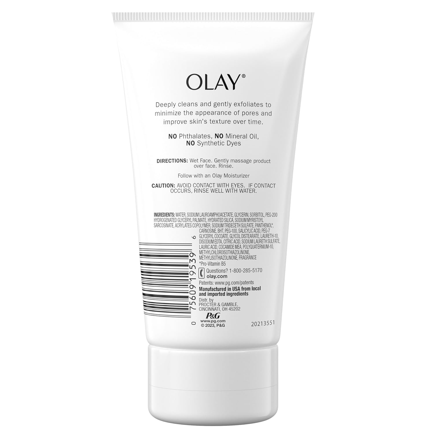 Facial Cleanser by Olay Regenerist, Detoxifying Pore Scrub & Exfoliator, 5 Oz (Pack of 3) - Image 2