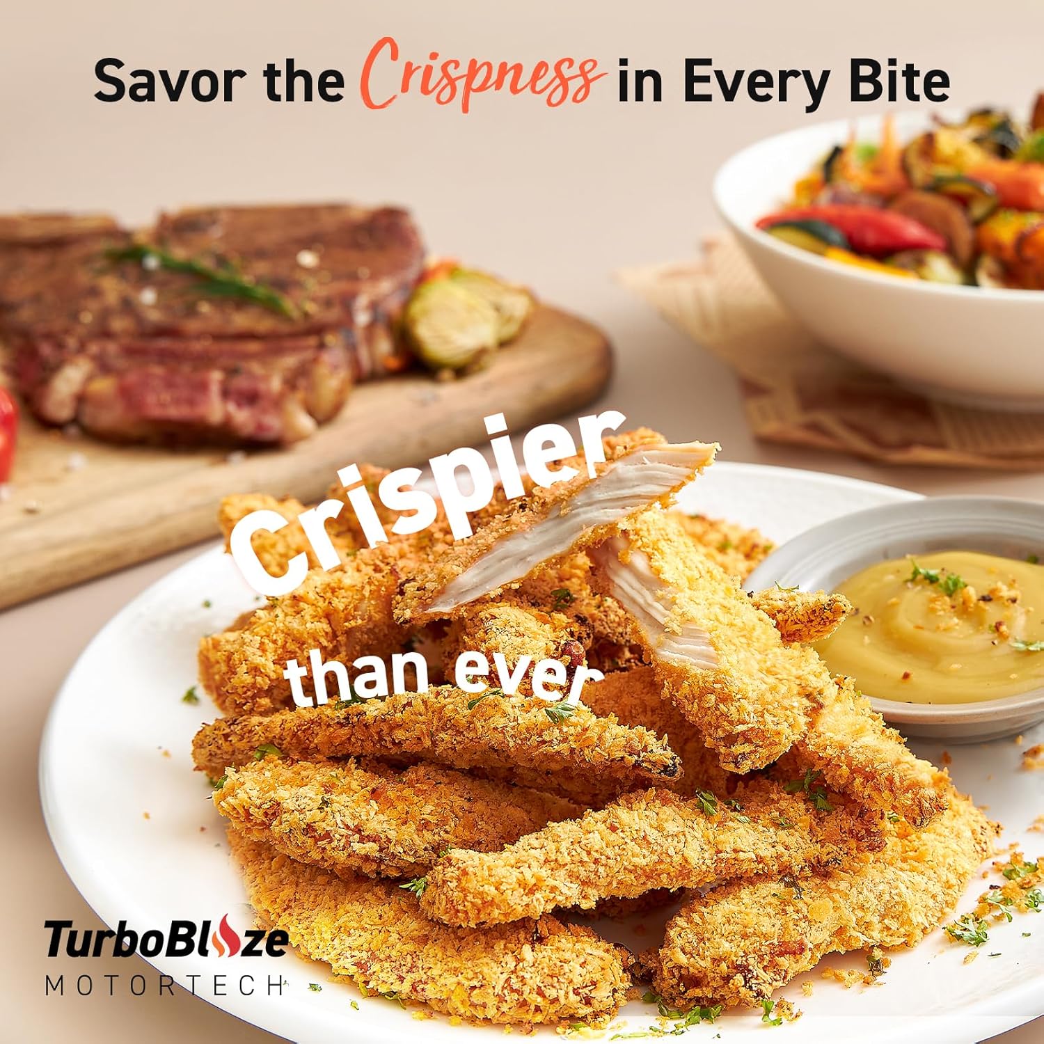 COSORI Air Fryer 9-in-1, Compact & Large 6-Qt, Fast Turbo Modes, 90–450°F Precise Heat for Even Results, Up to 95% Less Oil*, Roast, Bake, Dry, Reheat, Frozen, Broil, Proof, 120V, TurboBlaze, Ceramic - Image 10