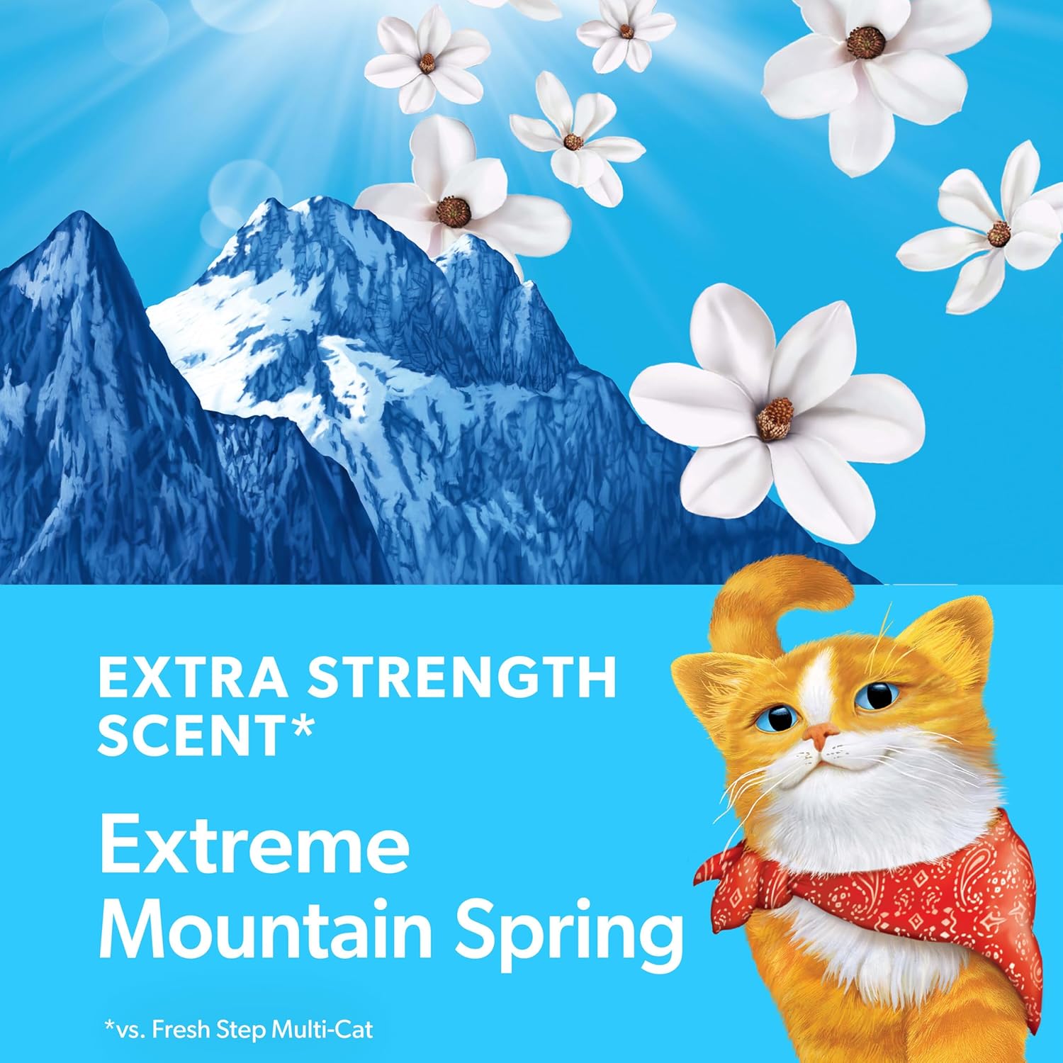 Fresh Step Extreme Clumping Litter With Febreze Freshness, Mountain Spring Scent Clumping Cat Litter With Guaranteed Odor Control, 14 lb. Box - Image 4