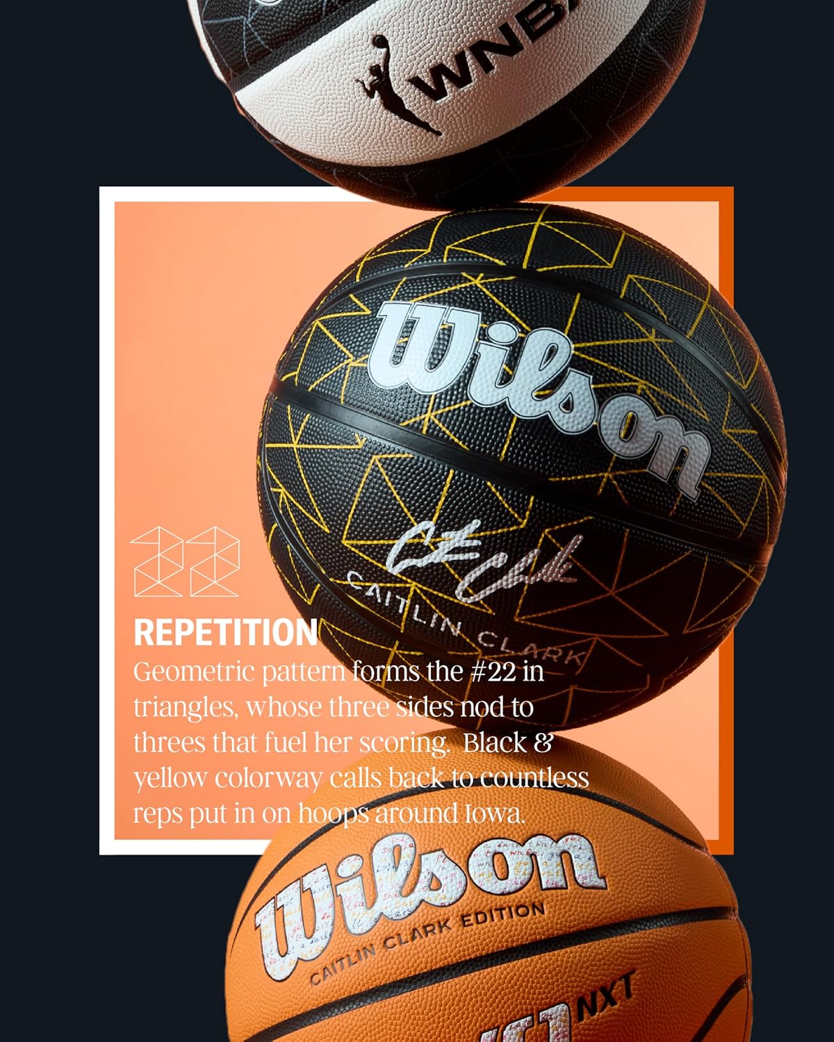 WILSON Caitlin Clark Repetition Basketballs - Image 3